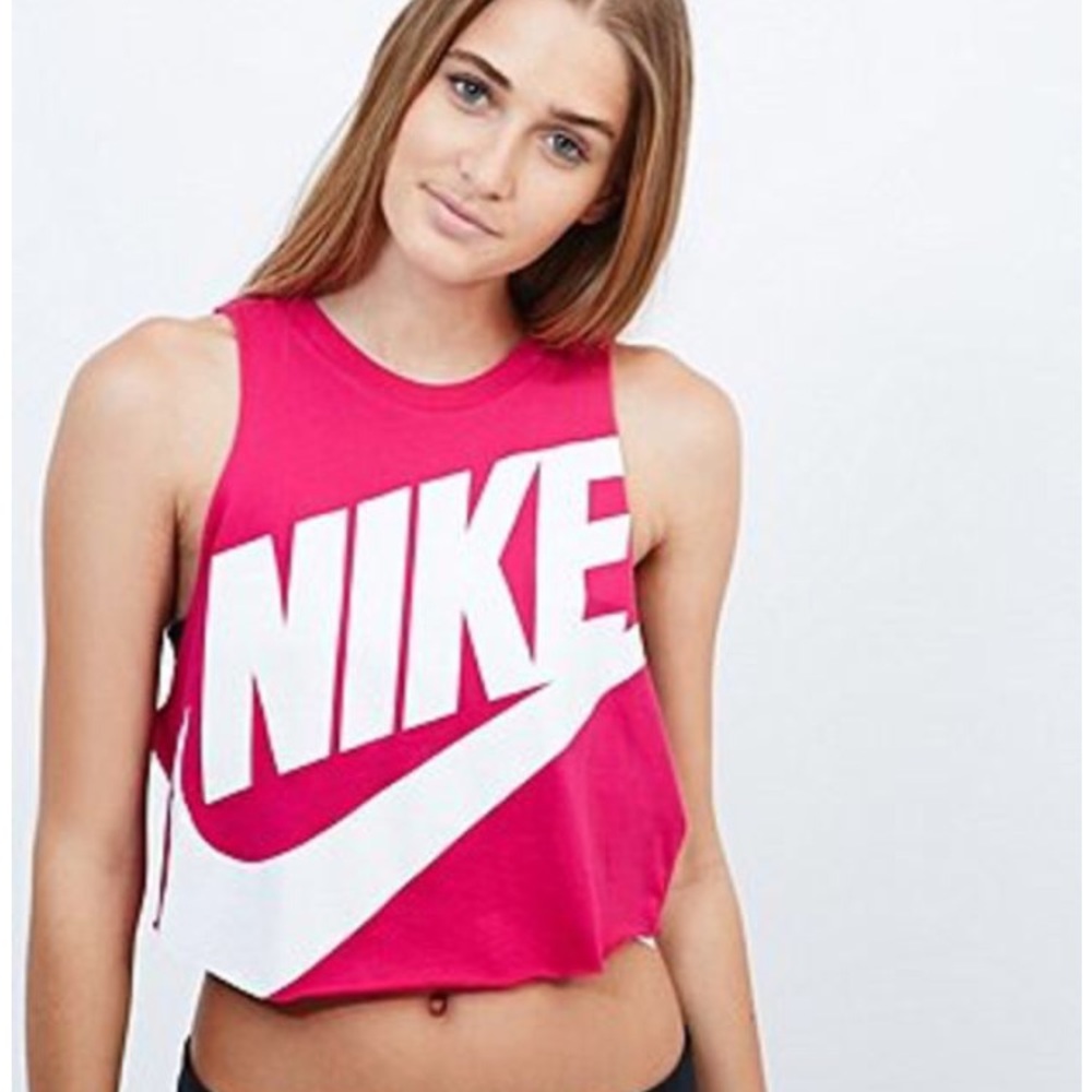 Pink Nike Crop top